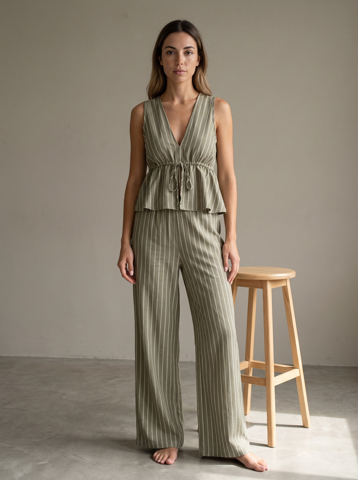 Belise Toscana conjunto caqui - frontal