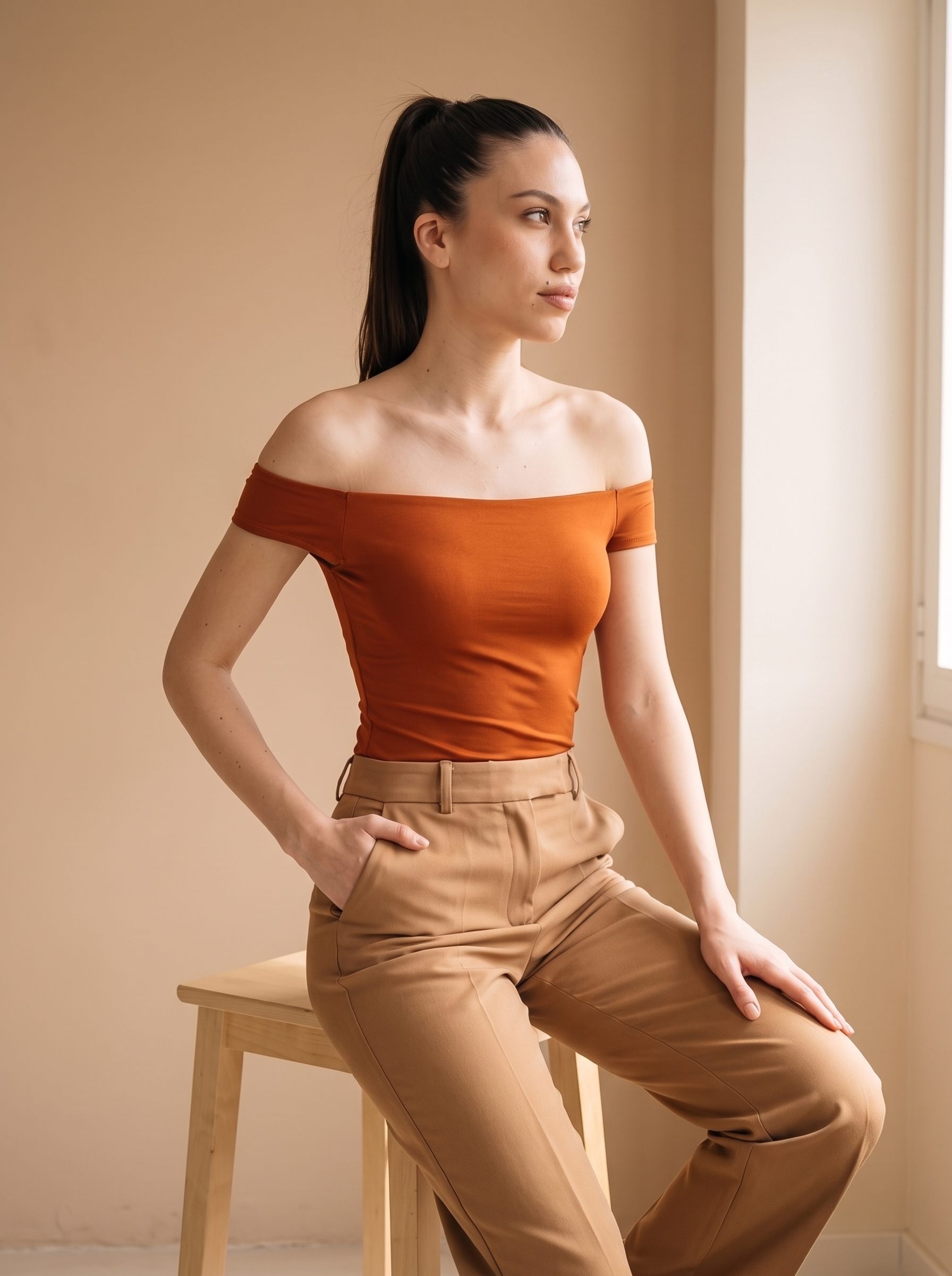 Bardot body naranja