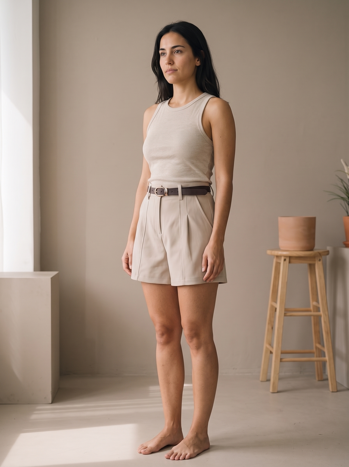 Bloom short cafe - tres cuartos