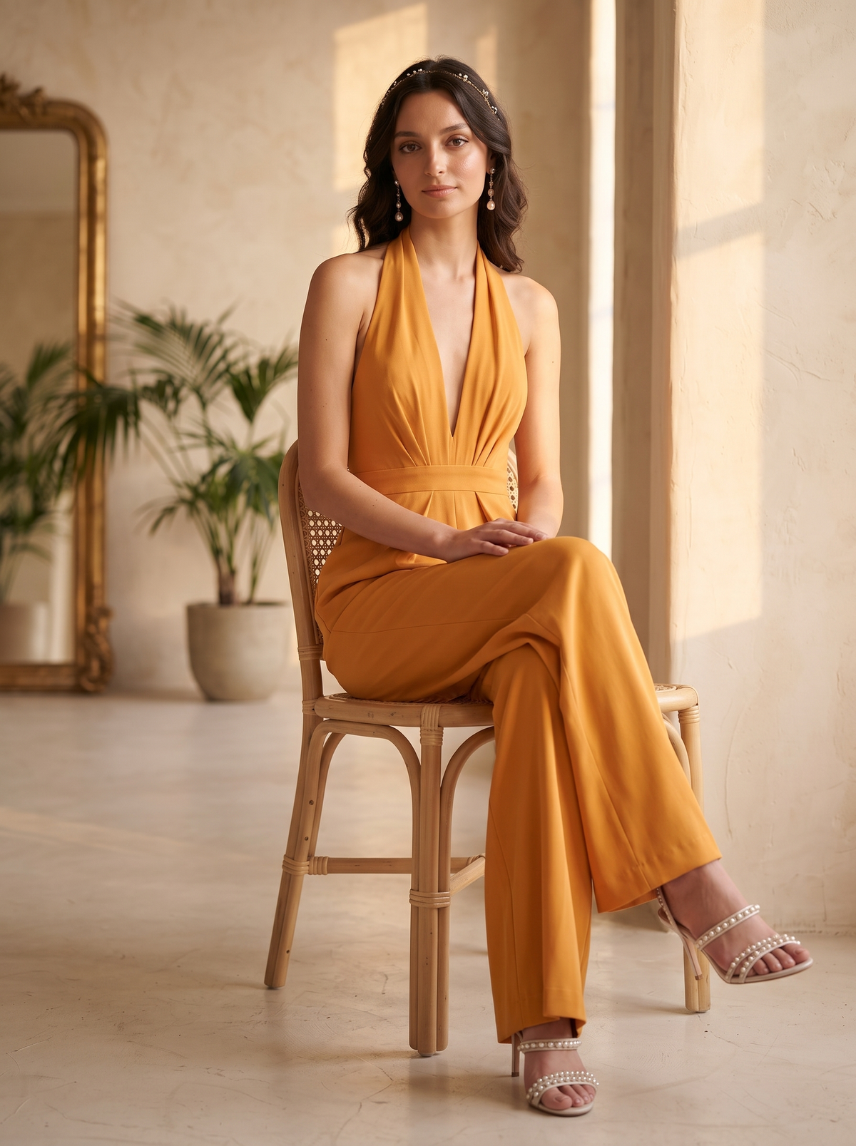 Gatsby mono amarillo anaranjado