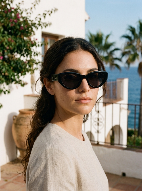 Belise Antibes sunglasses on model