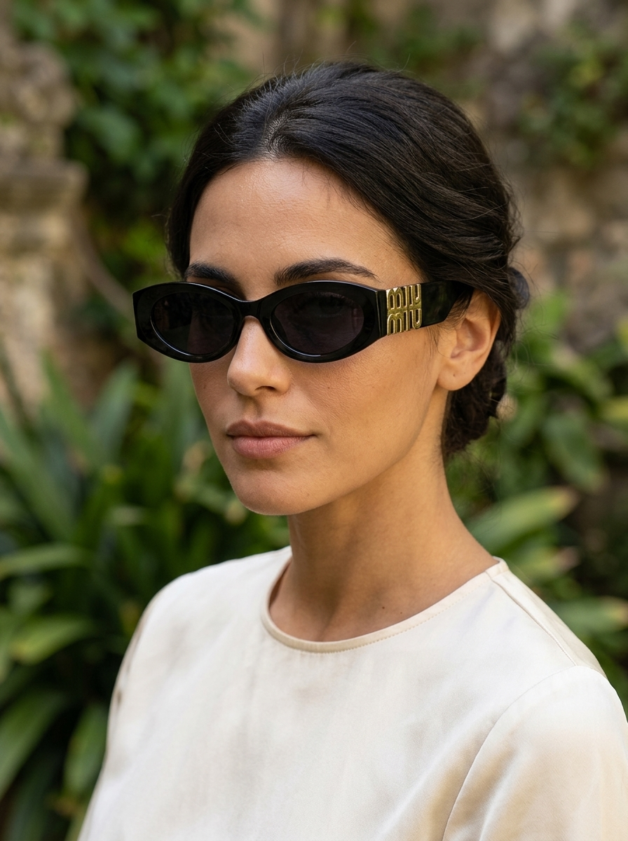 Belise Bellagio sunglasses on model