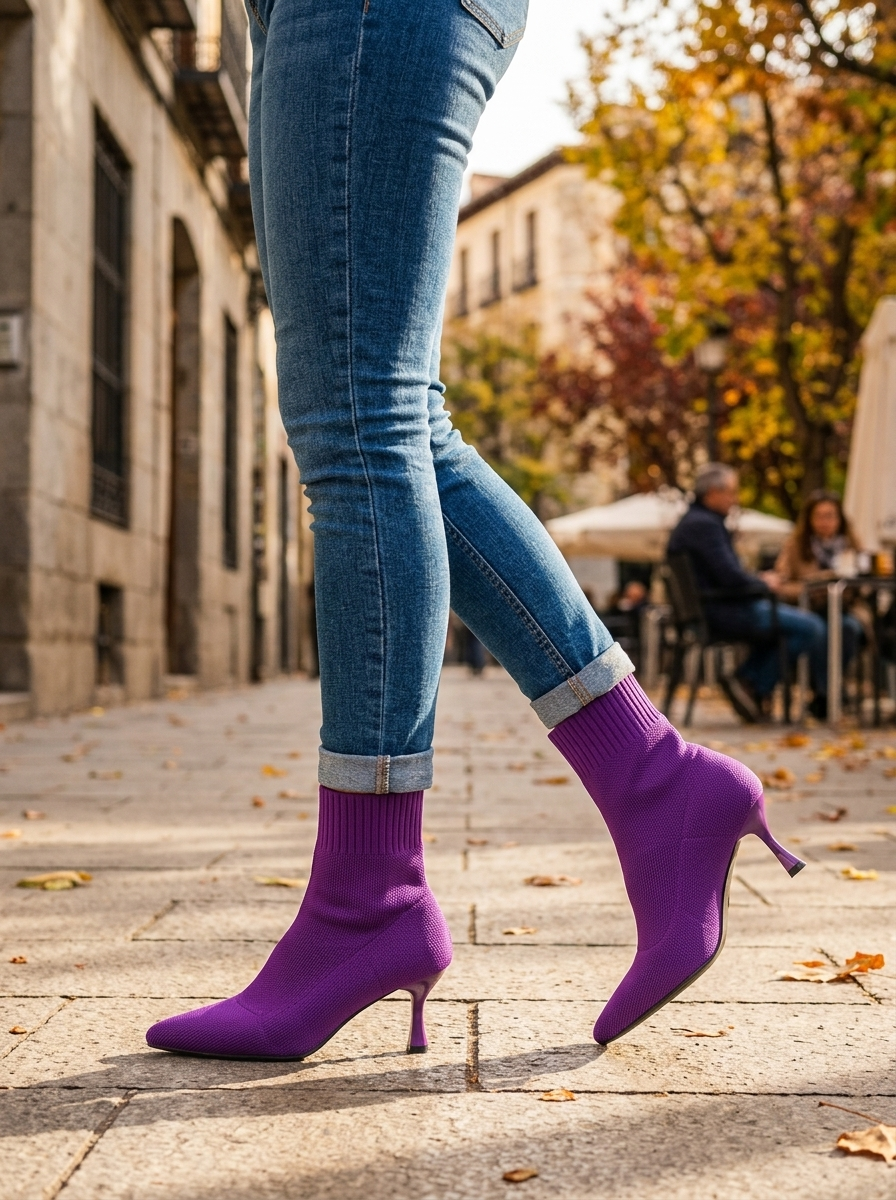 Orleans Morado plano medio